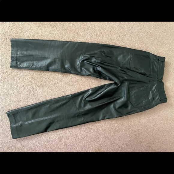 Vintage black leather Danier pants - Picture 3 of 3